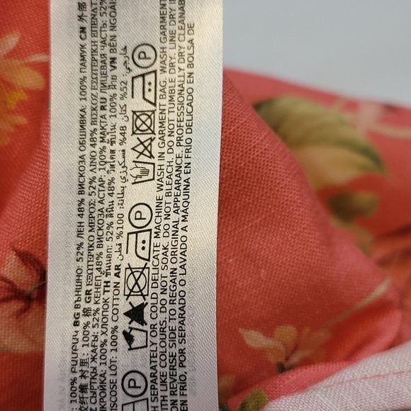 EVER New Floral Linen Blend Dress - Picture 16 of 16